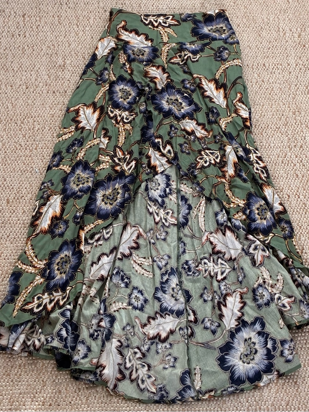 🌿 NWOT O’Neill Floral Maxi Skirt Small Boho Flowy Summer Vacation Lightweight - Picture 4 of 12